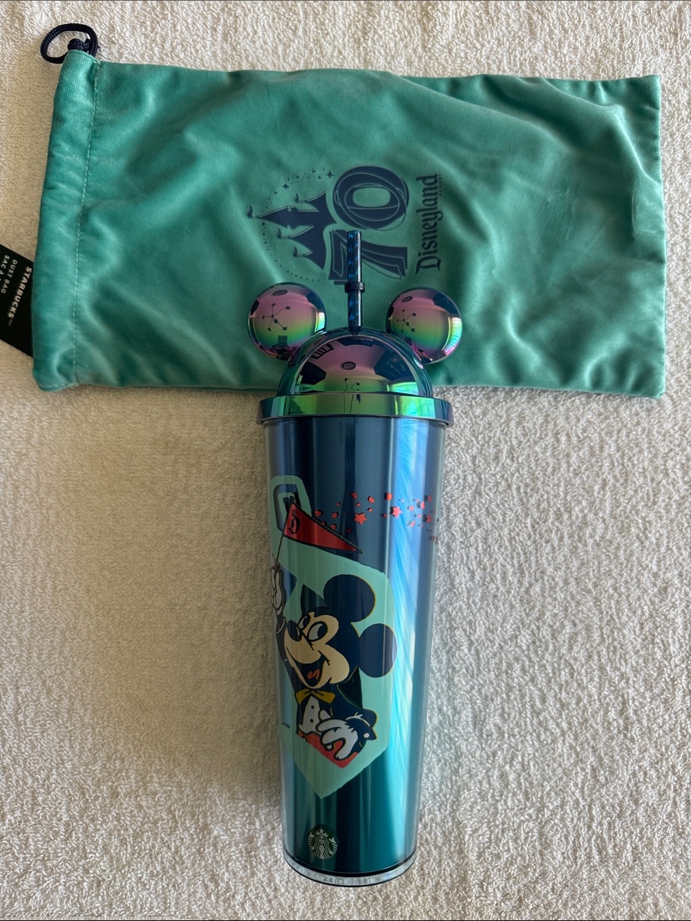 Starbucks x Disney Disneyland 70th Anniversary Mickey Ears Tumbler